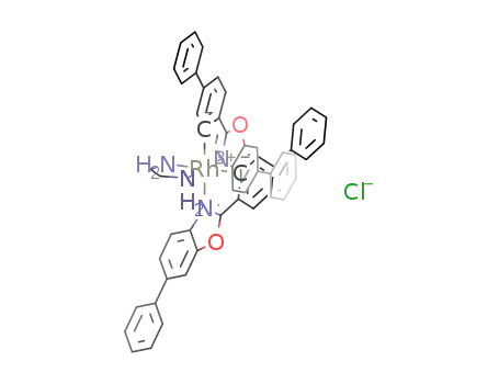 bis[2-(biphenyl-4-yl-3-ido)-6-phenylbenzoxazole]ethylenediaminerhodium(III) chloride