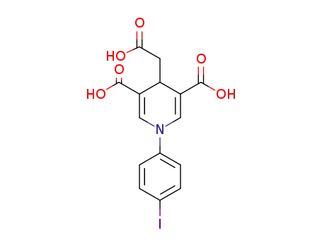 4-(carboxymethyl)-1-(4-iodophenyl)-1,4-dihydropyridine-3,5-dicarboxylic acid