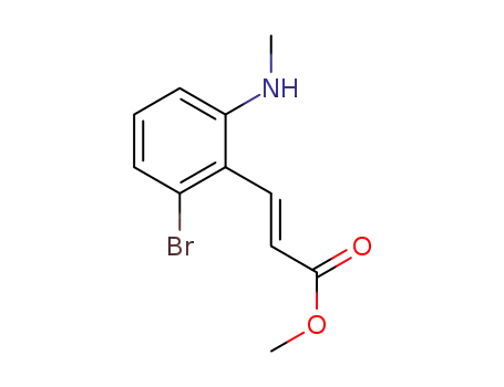 (E)-methyl 3-(2-bromo-6-(methylamino)phenyl)acrylate