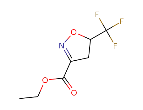 Molecular Structure of 1432511-65-3 (ethyl 5-(trifluoromethyl)-4,5-dihydroisoxazole-3-carboxylate)