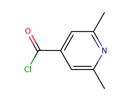 Molecular Structure of 87647-00-5 (4-Pyridinecarbonyl chloride, 2,6-dimethyl- (9CI))