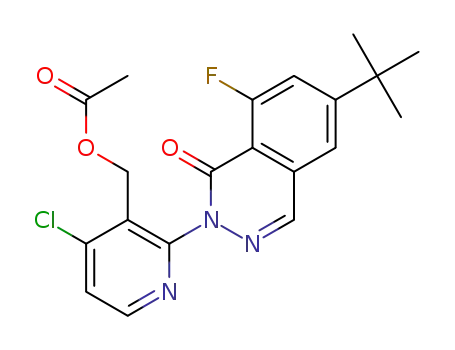 (2-(6-tert-butyl-8-fluoro-1-oxophthalazin-2(1H)-yl)-4-chloropyridin-3-yl)methyl acetate