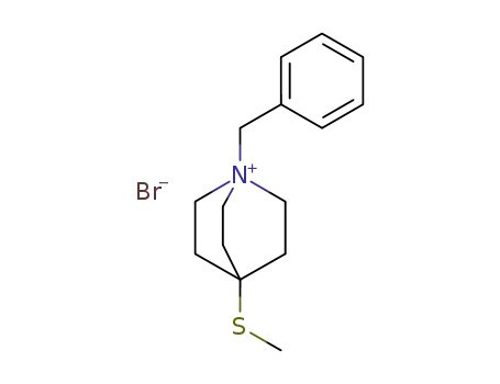 1-Benzyl-4-methylthiochinuclidinium-bromid