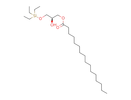Molecular Structure of 1446428-05-2 (1-O-palmitoyl-3-O-triethylsilyl-sn-glycerol)