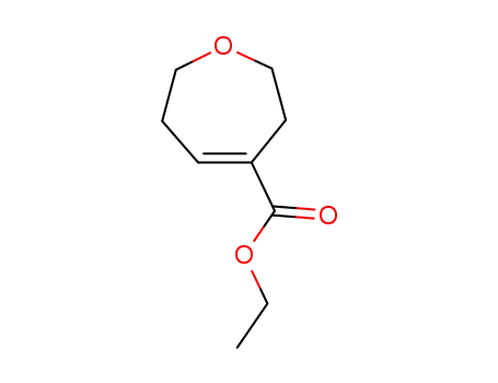 Molecular Structure of 38858-66-1 (2,3,6,7-Tetrahydro-4-oxepinecarboxylic acid ethyl ester)