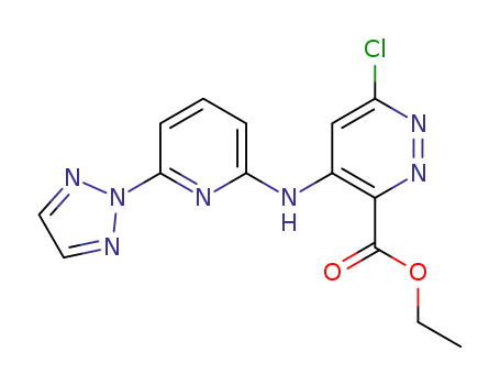 ethyl 4-(6-(2H-1,2,3-triazol-2-yl)pyridin-2-ylamino)-6-chloropyridazine-3-carboxylate