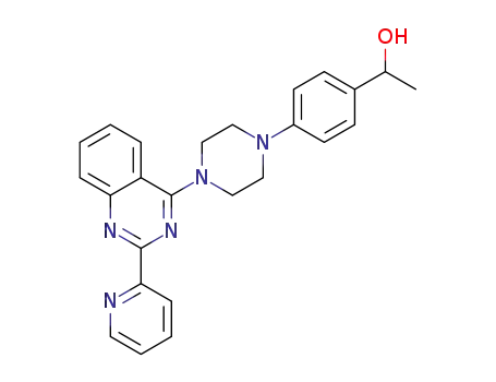 1-(4-{4-[2-(pyridin-2-yl)quinazolin-4-yl]piperazin-1-yl}phenyl)ethanol