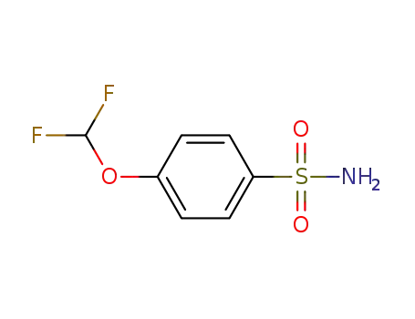 Molecular Structure of 874781-09-6 (4-(DIFLUOROMETHOXY)BENZENESULFONAMIDE)