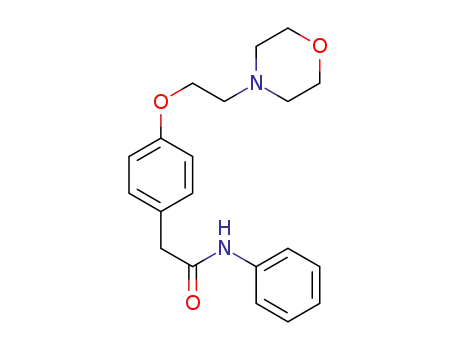 Molecular Structure of 1413429-10-3 (2-(4-(2-morpholino-1-ethoxy)phenyl)-N-phenylacetamide)