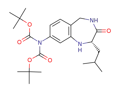 (S)-8-bis(tert-butoxycarbonyl)amino-1,2,4,5-tetrahydro-2-(2-methylpropyl)-3H-1,4-benzodiazepin-3-one