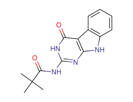 2,2-dimethyl-N-(4-oxo-4,9-dihydro-3H-pyrimido[4,5-b]indol-2-yl)propanamide