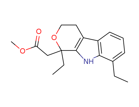 Methyl 2-(1,8-diethyl-1,3,4,9-tetrahydropyrano[3,4-b]indol-1-yl)acetate