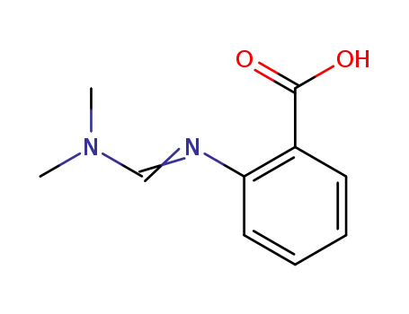 Molecular Structure of 152904-42-2 (Benzoic acid, 2-[[(dimethylamino)methylene]amino]- (9CI))
