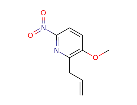 Molecular Structure of 1446792-80-8 (2-allyl-3-methoxy-6-nitropyridine)