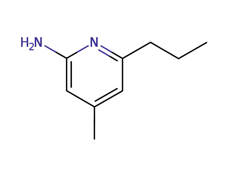 Molecular Structure of 179555-24-9 (2-Pyridinamine,4-methyl-6-propyl-(9CI))