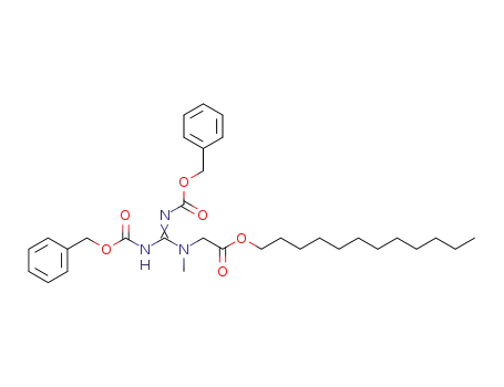 dodecyl 2-(2,3-bis((benzyloxy)carbonyl)-1-methylguanidino)acetate