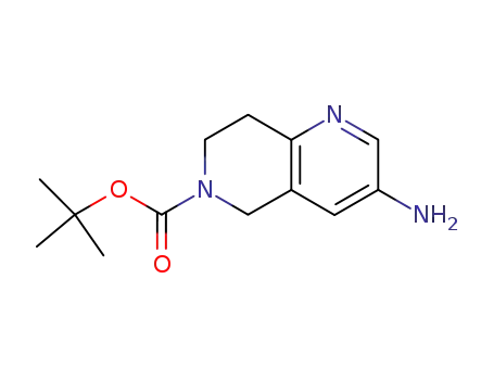 Molecular Structure of 355819-02-2 (6-BOC-3-AMINO-5,6,7,8-TETRAHYDRO-[1,6]NAPHTHYRIDINE)
