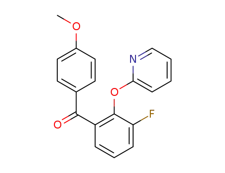 (3-fluoro-2-(pyridin-2-yloxy)phenyl)(4-methoxyphenyl)methanone