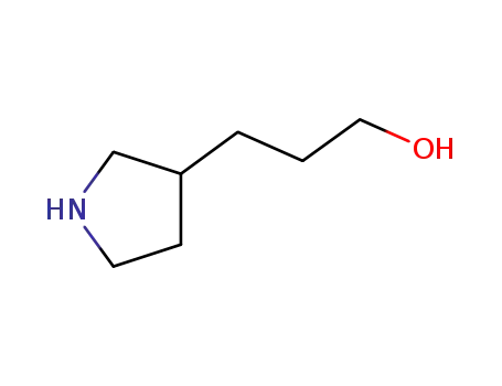Molecular Structure of 7699-51-6 (3-Pyrrolidinepropanol)