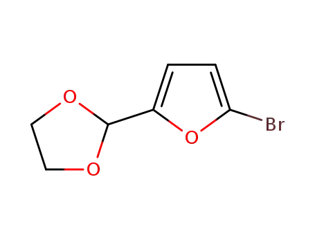 Molecular Structure of 32529-50-3 (1,3-Dioxolane,2-(5-bromo-2-furanyl)-)