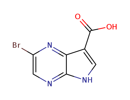 2-bromo-5H-pyrrolo[2,3-b]pyrazine-7-carboxylic acid manufacture(1422772-78-8)