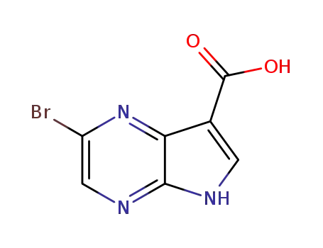 2-bromo-5H-pyrrolo[2,3-b]pyrazine-7-carboxylic acid