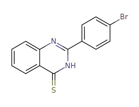 Molecular Structure of 100527-50-2 (2-(4-BROMOPHENYL)QUINAZOLINE-4(3H)-THIONE)