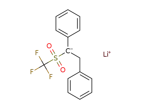 (±)-lithium 1,2-diphenyl-1-(trifluoromethylsulfonyl)ethan-1-ide
