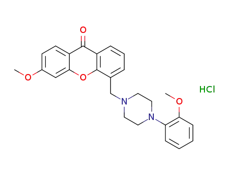 3-methoxy-5-{[4-(2-methoxyphenyl)piperazin-1-yl]methyl}-9H-xanthen-9-one hydrochloride