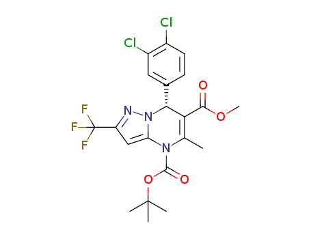 C<sub>21</sub>H<sub>20</sub>Cl<sub>2</sub>F<sub>3</sub>N<sub>3</sub>O<sub>4</sub>