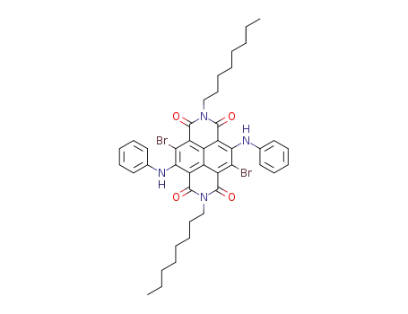 N,N′-di-(n-octyl)-2,6-dibromo-3,7-diphenylamino-1,4,5,8-naphthalenetetracarboxylic acid diimide