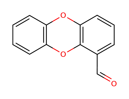 Molecular Structure of 51689-41-9 (dibenzo<b,e><1,4>dioxin-1-carboxaldehyde)