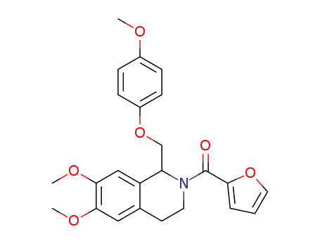 (6,7-dimethoxy-1-((4-methoxyphenoxy)methyl)-3,4-dihydroisoquinolin-2(1H)-yl)(furan-2-yl)methanone