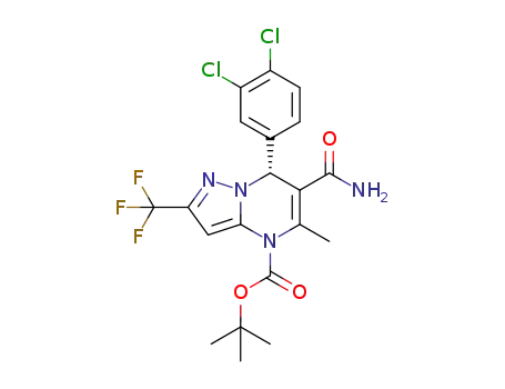 C<sub>20</sub>H<sub>19</sub>Cl<sub>2</sub>F<sub>3</sub>N<sub>4</sub>O<sub>3</sub>