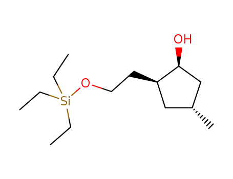(1S,2S,4R)-4-methyl-2-(2-(triethylsilyloxy)ethyl)cyclopentanol