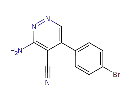 3-AMINO-5-(4-BROMOPHENYL)-4-PYRIDAZINECARBONITRILE