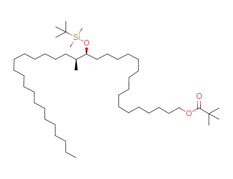 2,2-dimethylpropionic acid (17S,18S)-17-(tert-butyldimethylsilanyloxy)-18-methylhexatriacontyl ester
