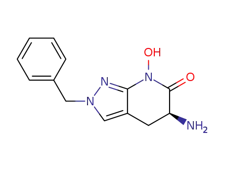 (5S)-5-amino-2-benzyl-7-hydroxy-2,4,5,7-tetrahydro-6H-pyrazolo[3,4-b]pyridin-6-one