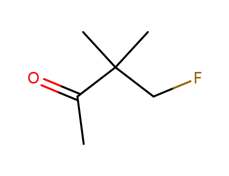 Molecular Structure of 72965-00-5 (2-Butanone, 4-fluoro-3,3-dimethyl- (9CI))