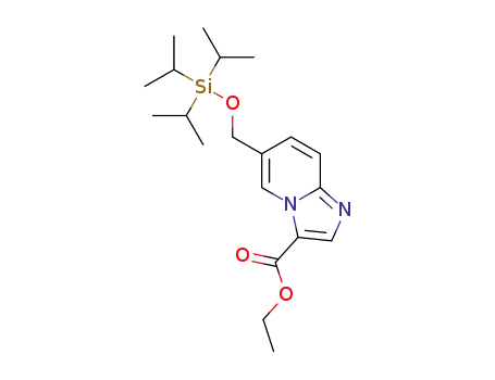 Molecular Structure of 1426136-06-2 (ethyl 6-(((triisopropylsilyl)oxy)methyl)imidazo[1,2-a]pyridine-3-carboxylate)