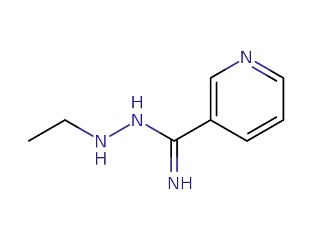 Molecular Structure of 1279105-95-1 (N'-ethylnicotinimidohydrazide)