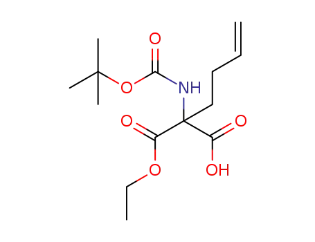 2-(tert-butoxycarbonylamino)-2-(ethoxycarbonyl)hex-5-enoic acid
