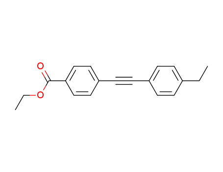 Molecular Structure of 1425541-80-5 (ethyl 4-((4-ethylphenyl)ethynyl)benzoate)