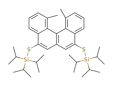 (M)-5,8-bis(triisopropylsilanylsulfanyl)-1,12-dimethylbenzo[c]phenanthrene