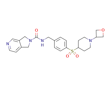 N-[[4-[[1-(oxetan-3-yl)-4-piperidyl]suIfonyl]phenyl]methyl]-1,3-dihydropyrrolo[3,4-c]pyridine-2-carboxamide