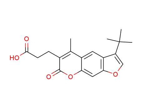 3-(3-tert-Butyl-5-methyl-7-oxo-7H-furo[3,2-g]-chromen-6-yl)propanoic acid