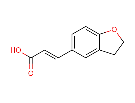 Molecular Structure of 203505-84-4 ((2E)-3-(2,3-DIHYDROBENZOFURAN-5-YL)PROPENOICACID)