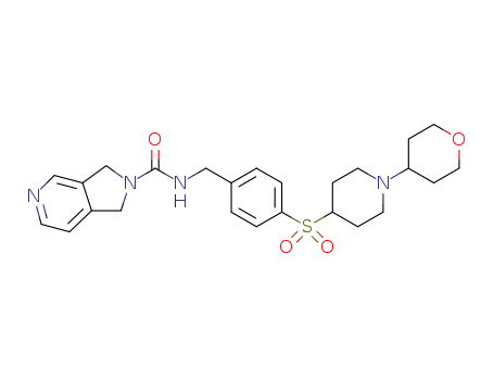 N-[[4-[(1-tetrahydropyran-4-yl-4-piperidyl)sulfonyl]phenyl]methyl]-1,3-dihydropyrrolo[3,4-c]pyridine-2-carboxamide