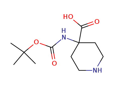 4-[(2-methylpropan-2-yl)oxycarbonylamino]piperidin-1-ium-4-carboxylate