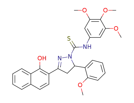 3-(1-hydroxynaphthalen-2-yl)-5-(2-methoxyphenyl)-N-(3,4,5-trimethoxyphenyl)-2-pyrazoline-1-carbothioamide